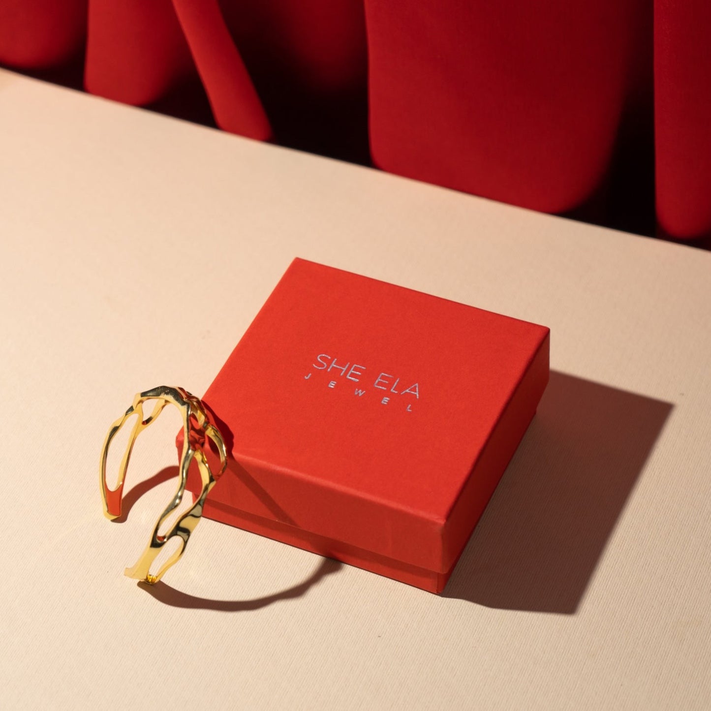 Molten Silver Bangle