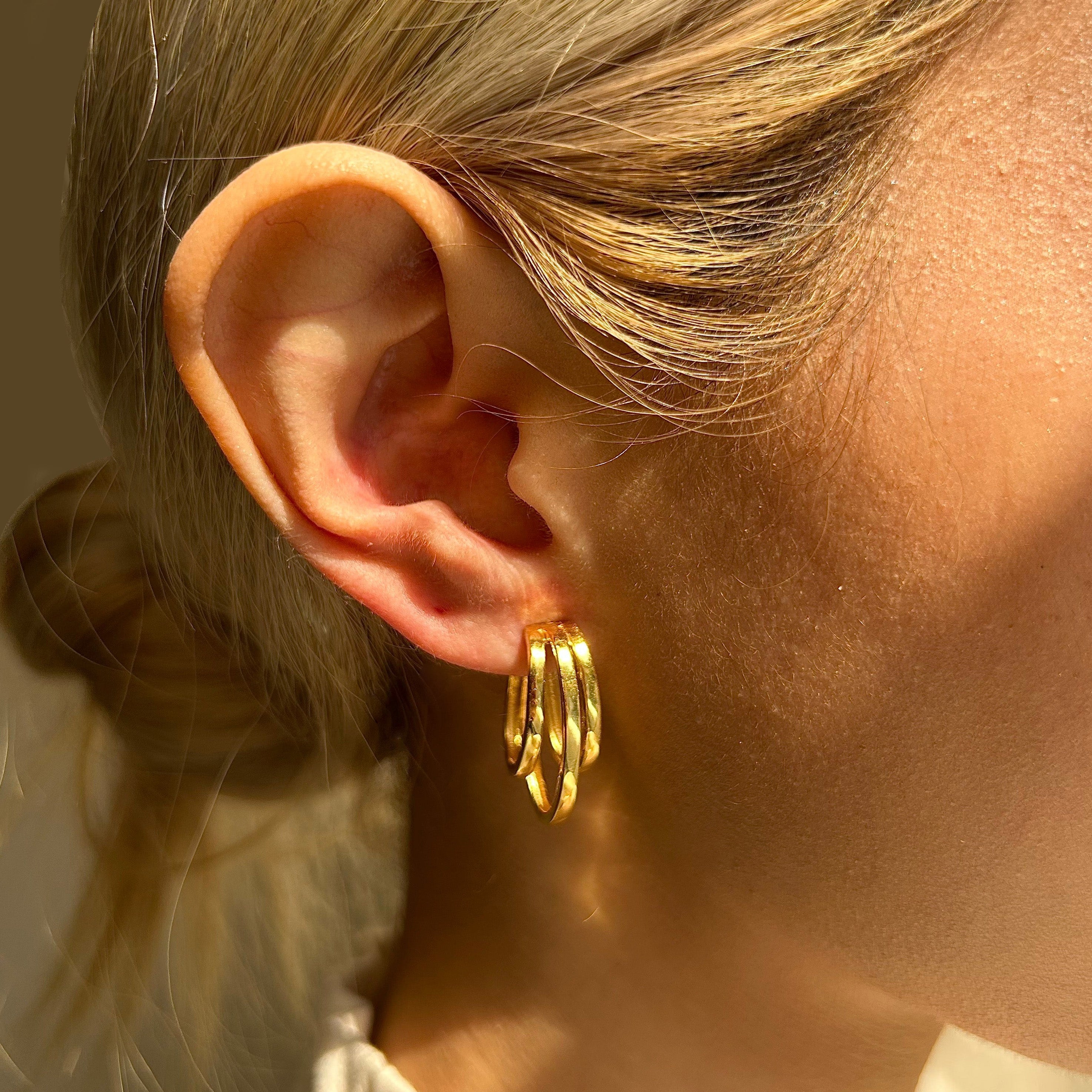 Trio Gold Hoops