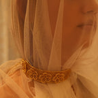 Lace Bloom Gold Choker