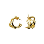 Sanjana Sanghi in Bold Molten Gold Hoops