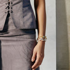 Molten Silver Bangle