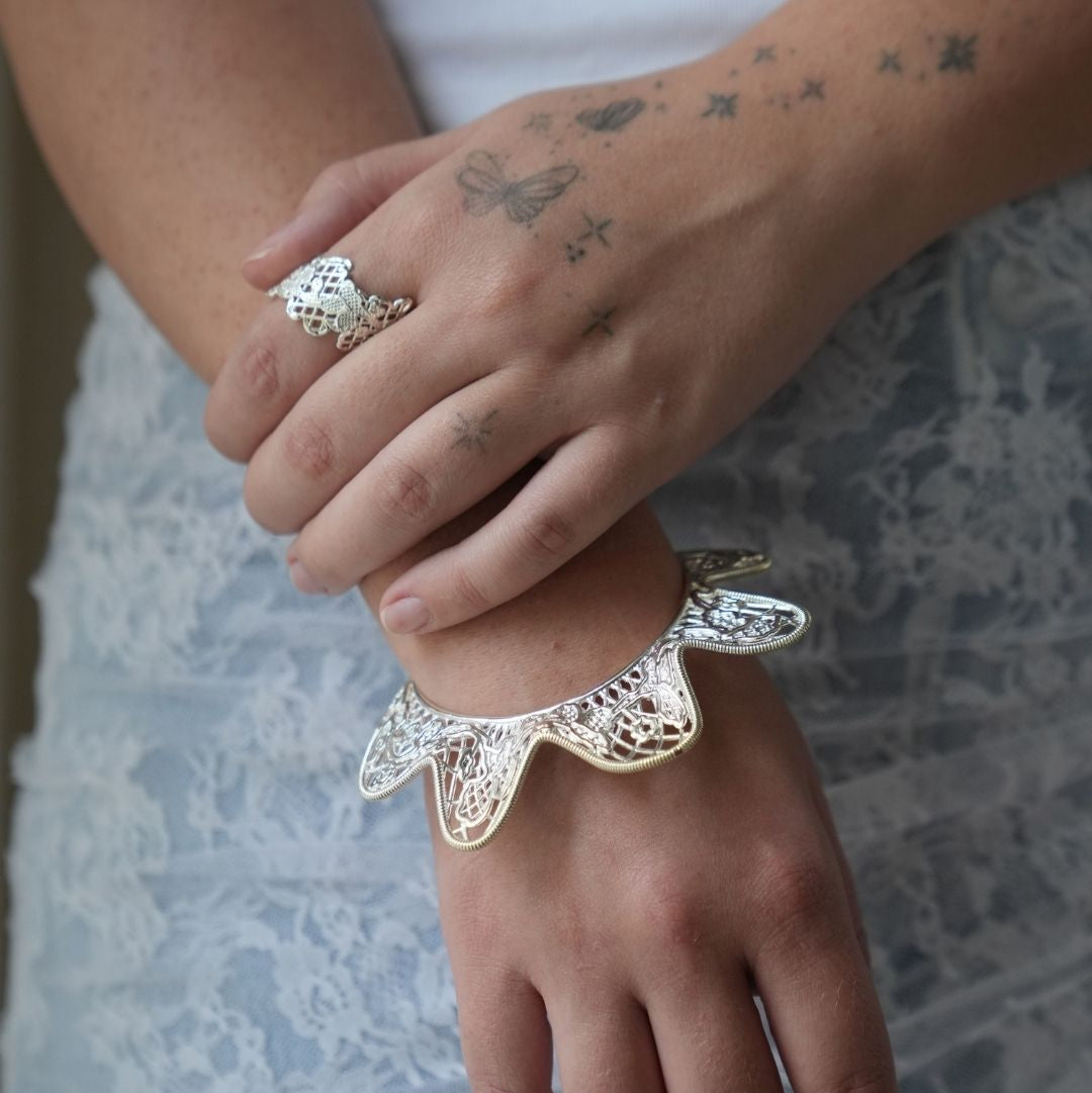 Lacelle Silver Ring/Earcuff