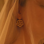 Lace Bloom Gold Earrings