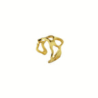 Sara Ali Khan in Molten Plain Ring - Set of 2