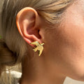 Edgy Bird Studs