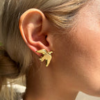 Edgy Bird Studs