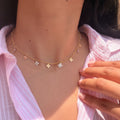 Mix Metal Clover leaf trinket Neckchain