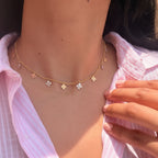 Mix Metal Clover leaf trinket Neckchain