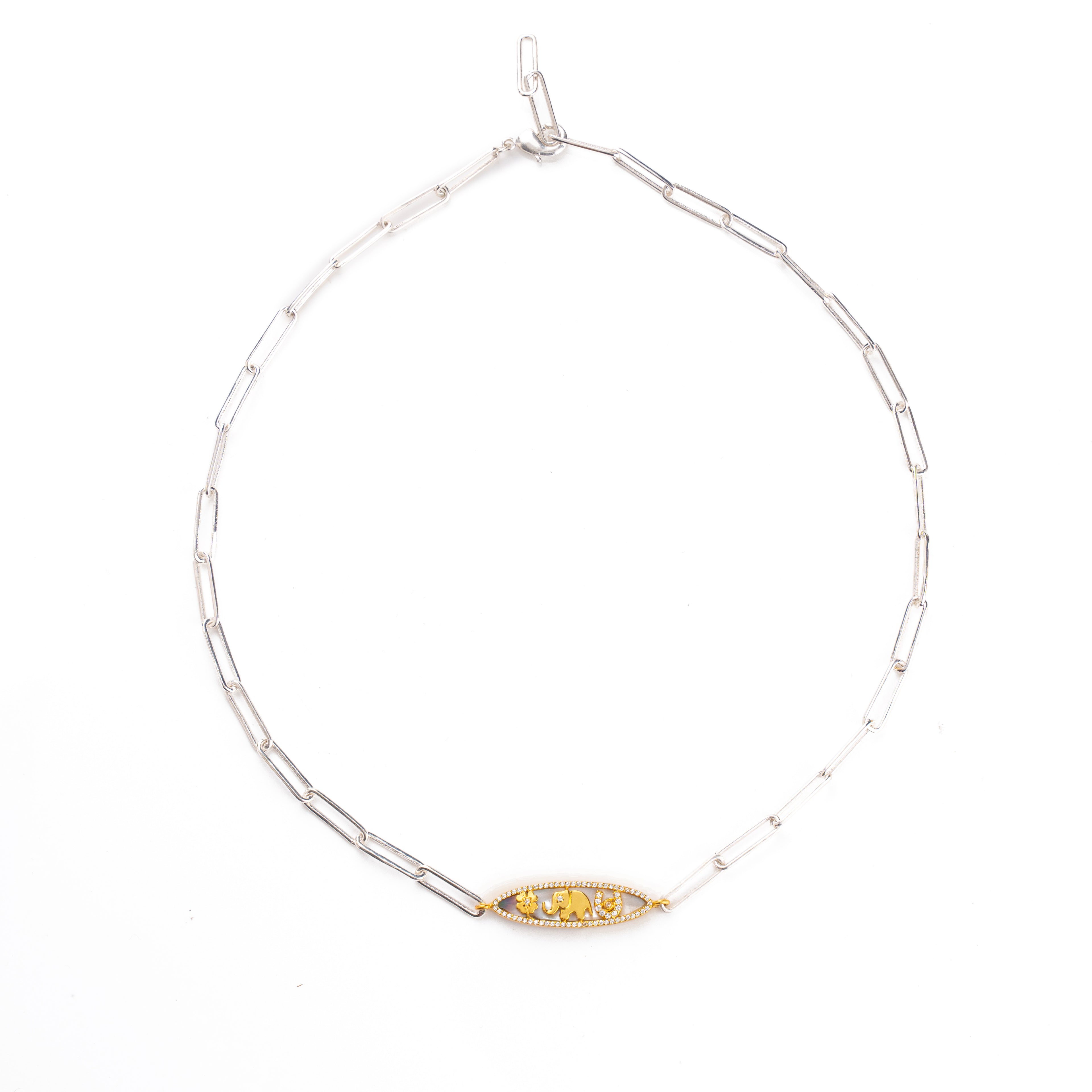 Luck & protection Necklace Black Mother of Pearl