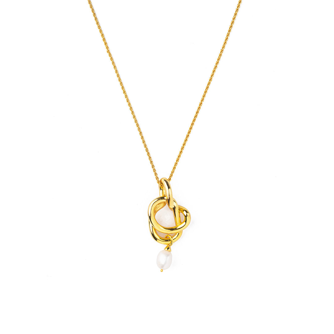 Manushi Chhillar Freeform Knot Statement Pendant Necklace