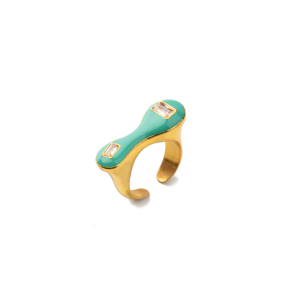 Sea Blue Blob Ring