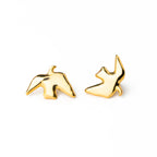 Edgy Bird Studs