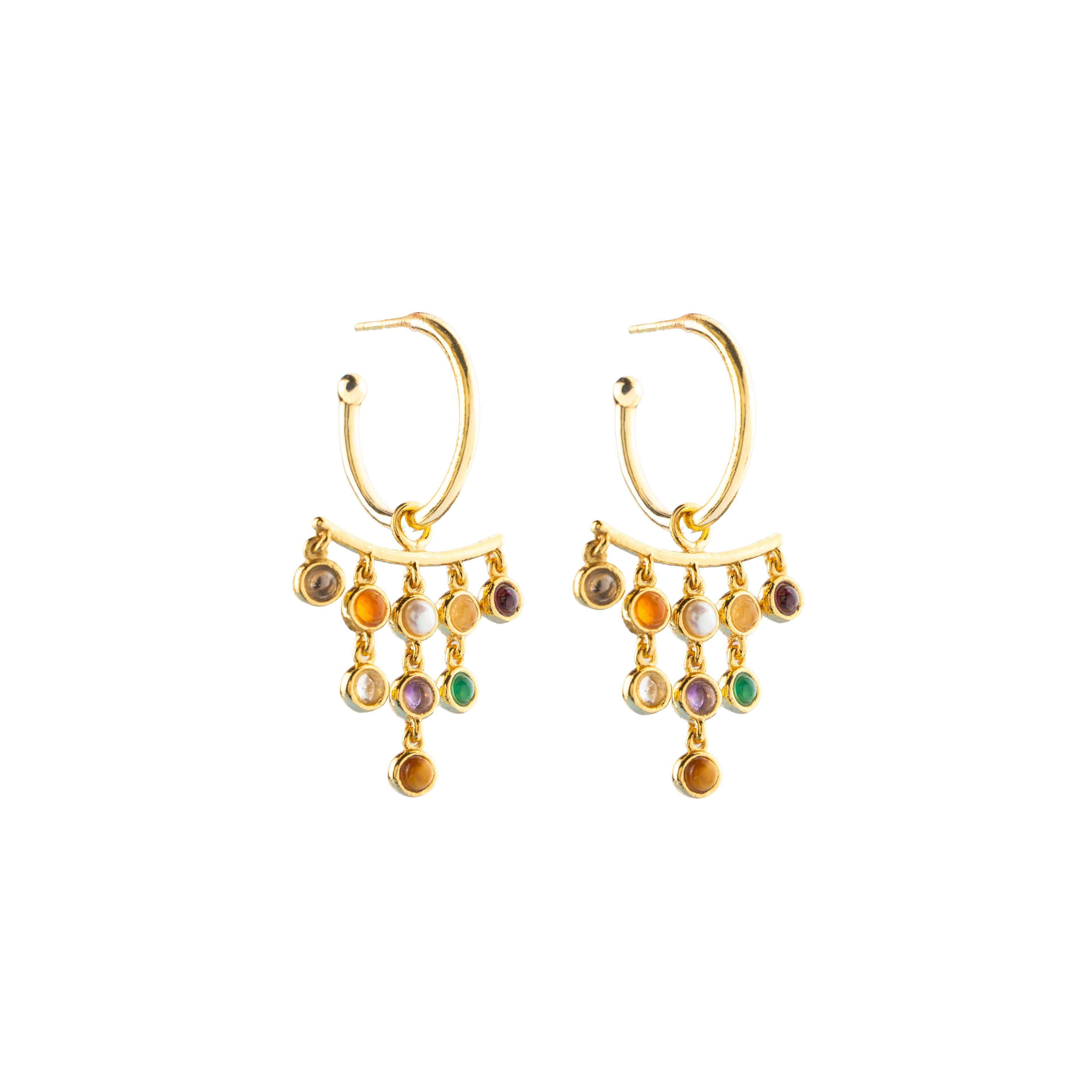 Navrattan Chandelier Earrings