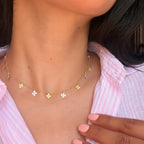 Mix Metal Clover leaf trinket Neckchain