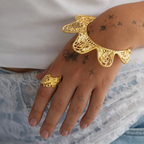 Lace Gold Bangle