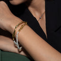 Molten Muse Gold Pearl bracelet