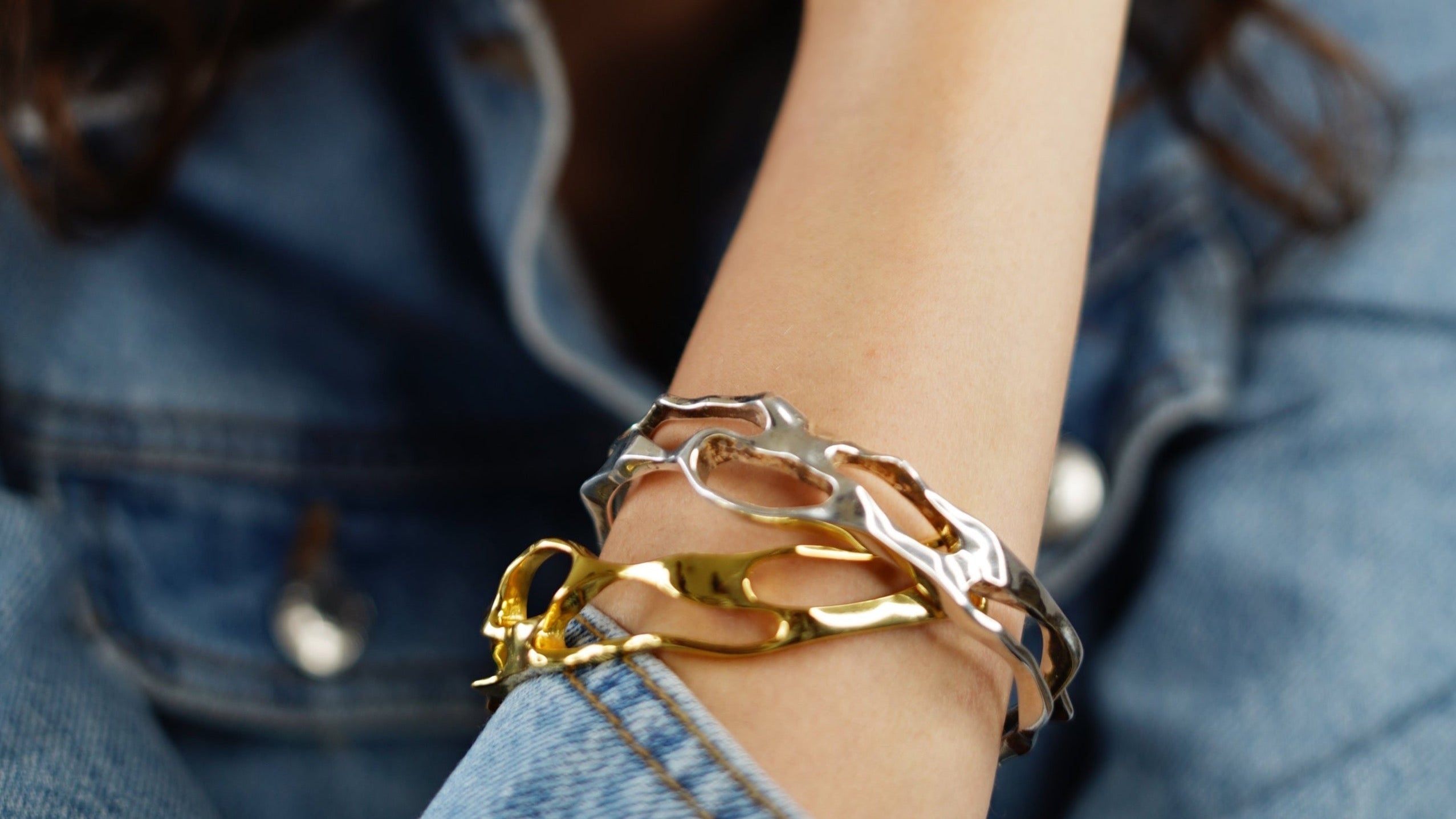 Alia Bhatt in Molten Bangles - Set of 2