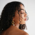 Freeform Knot Statement Earrings