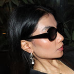 Freeform Silver Hoops