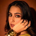 Sara Ali Khan in Molten Plain Ring - Set of 2