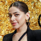 Alaya F Bold Molten Gold Hoops