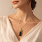 Kun Faya Kun Necklace in Black Onyx