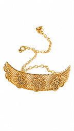 Lace Bloom Gold Choker
