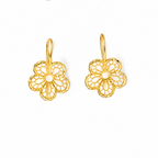 Lace Bloom Gold Earrings