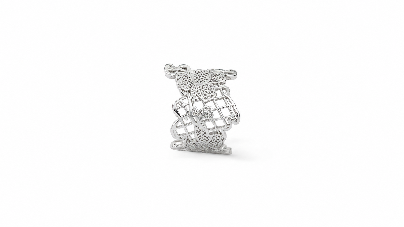 Lacelle Silver Ring/Earcuff