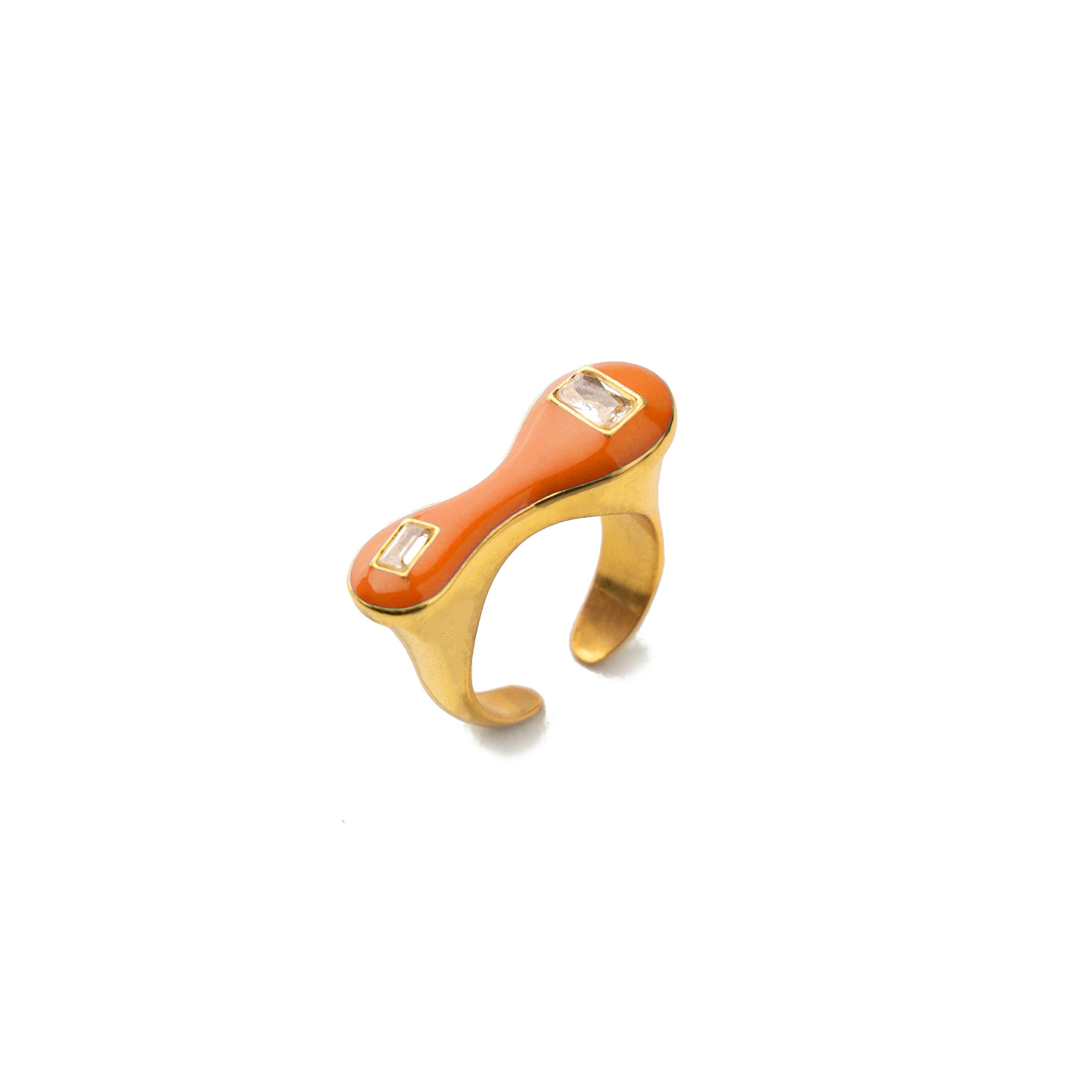 Orange Blob Ring