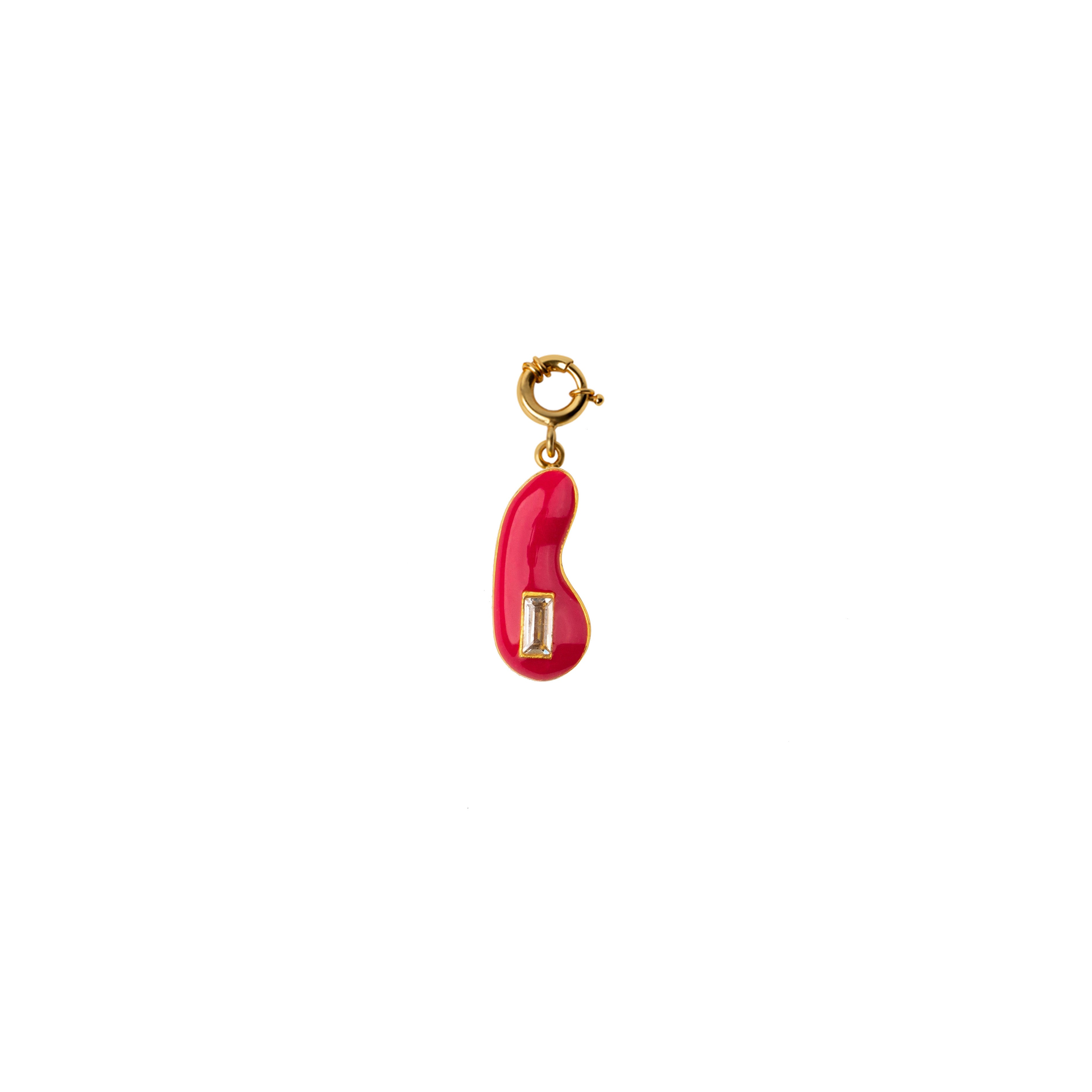 Pop Pink Mini Blob Charm