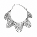Lace Silver Bangle