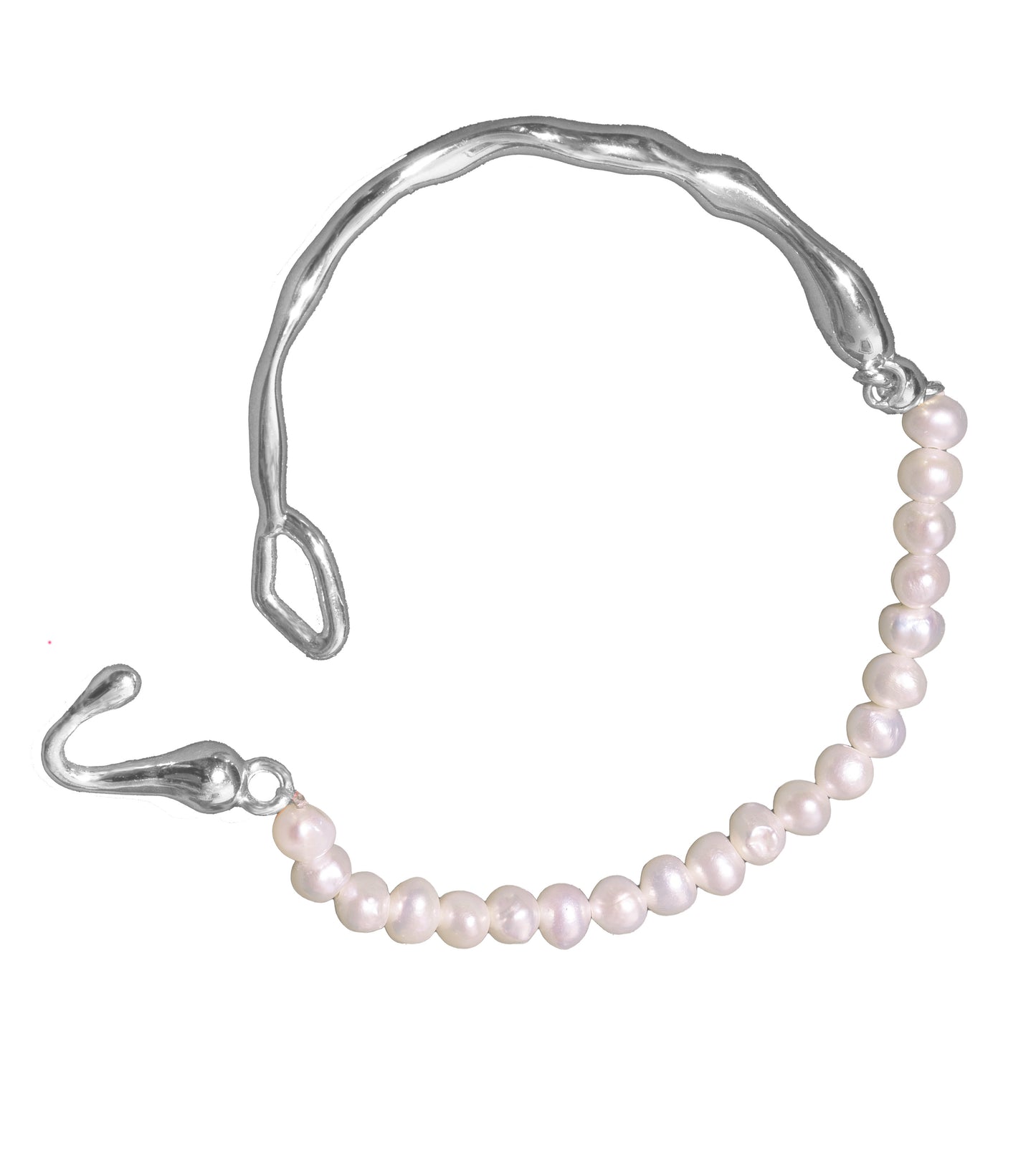 Molten Muse Silver Pearl bracelet