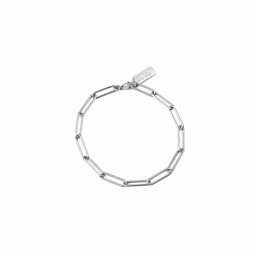 Aneet Padda Paperclip Link Silver Bracelet