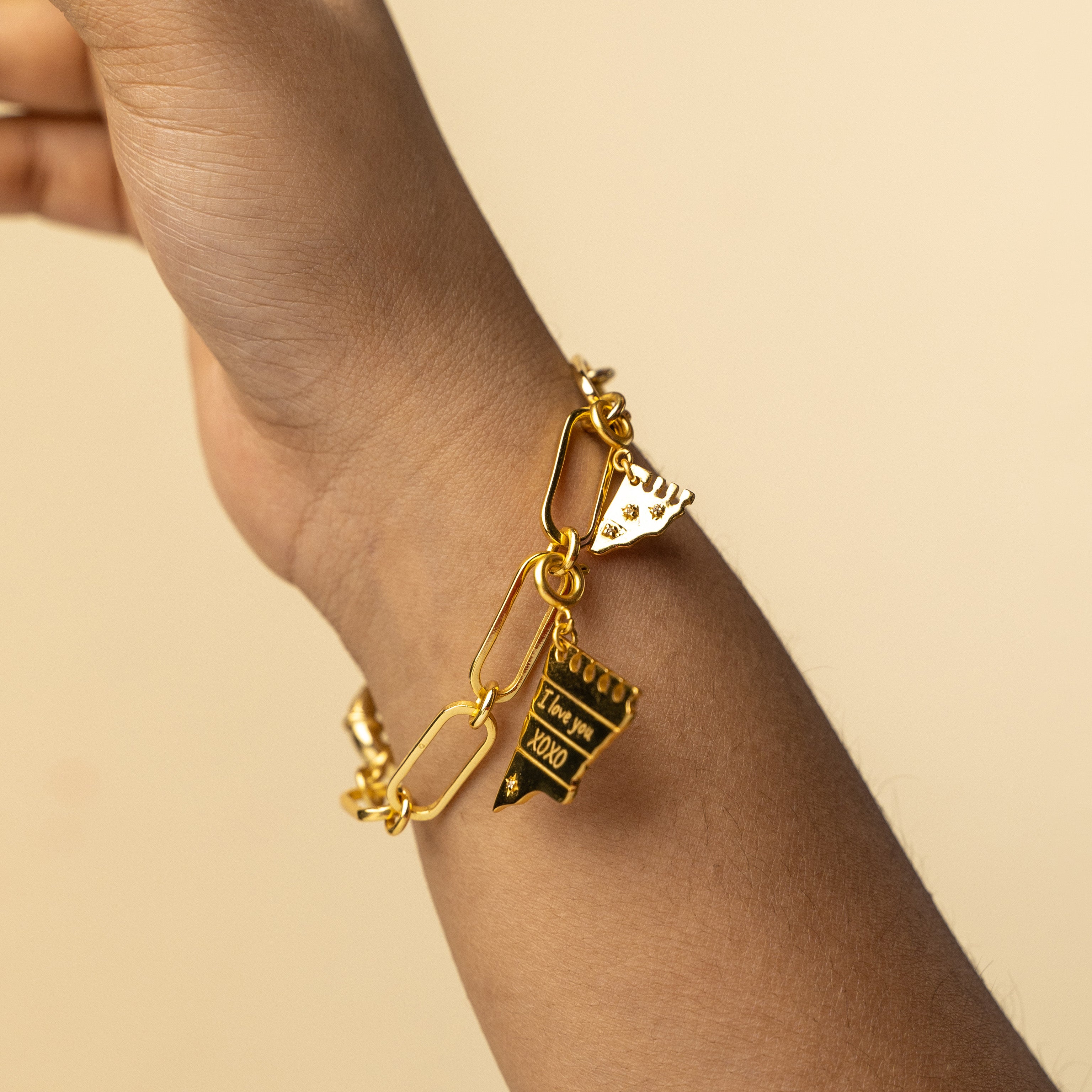 Be Loved, Be happy Diary Note Charm