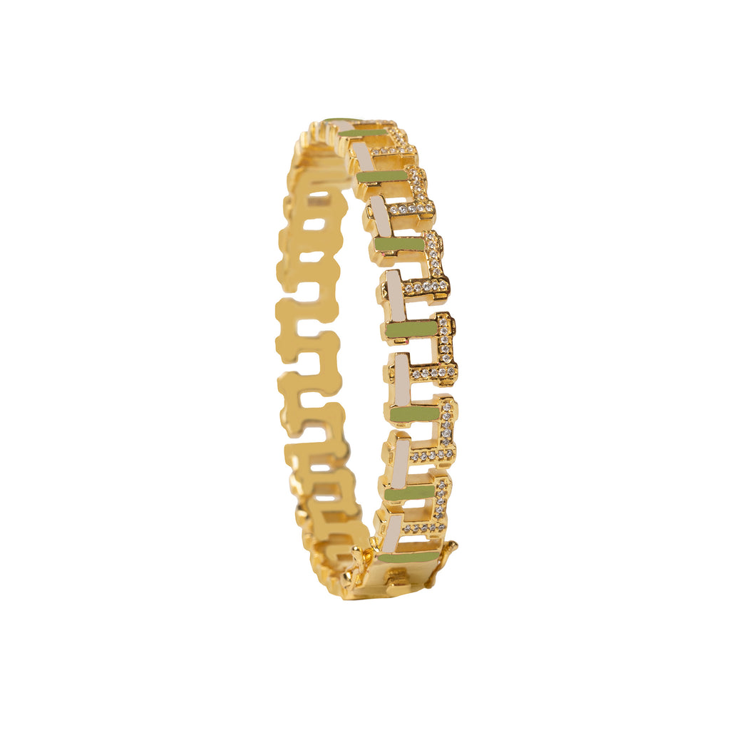 Olive Green Hashtag Bangle