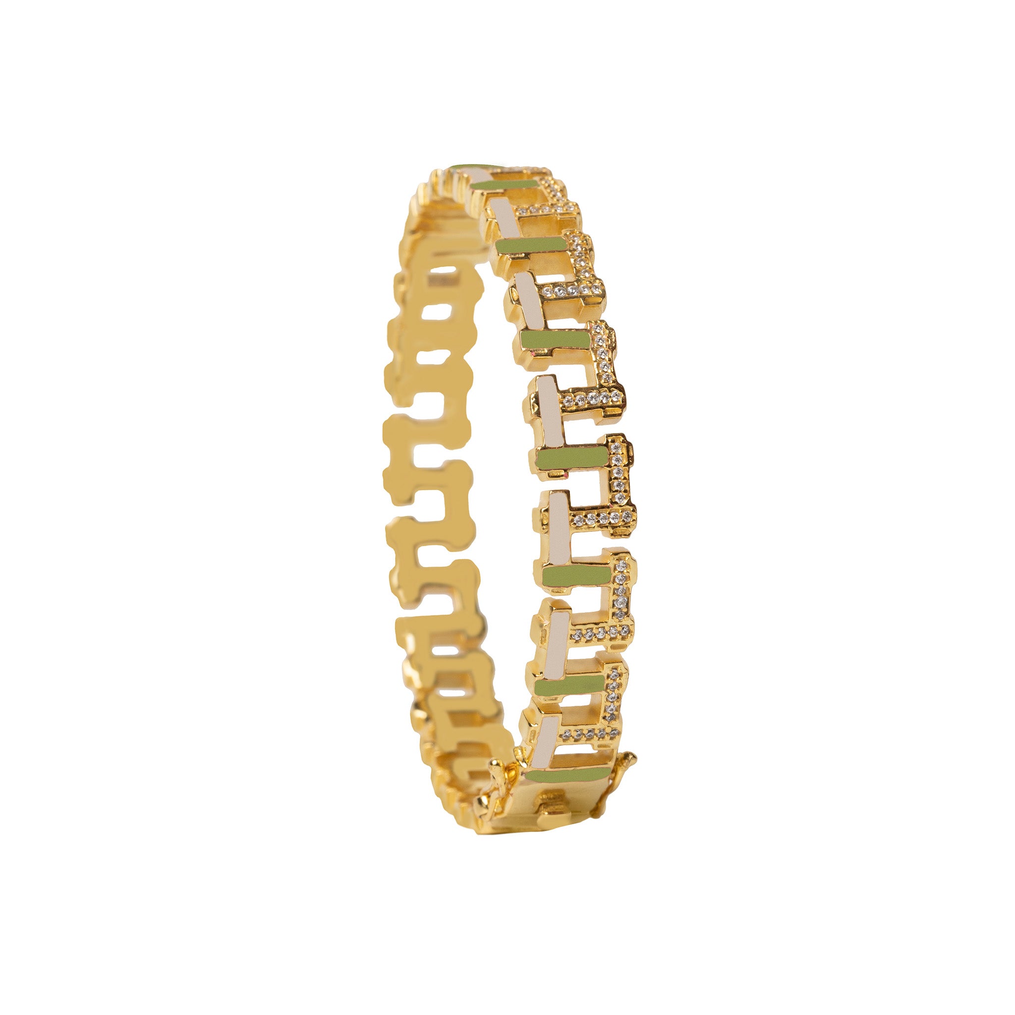 Olive Green Hashtag Bangle