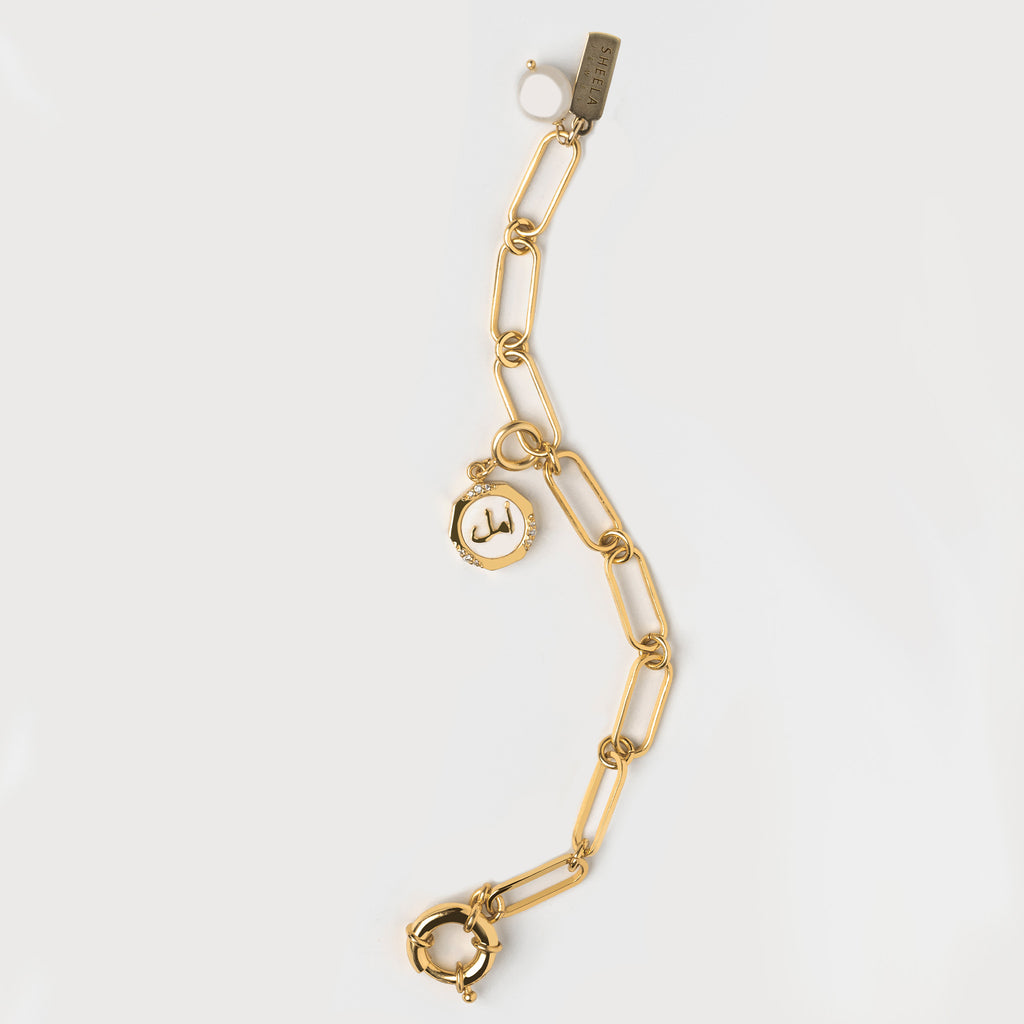 Hope (Amal) Mother of Pearl Studded Charm