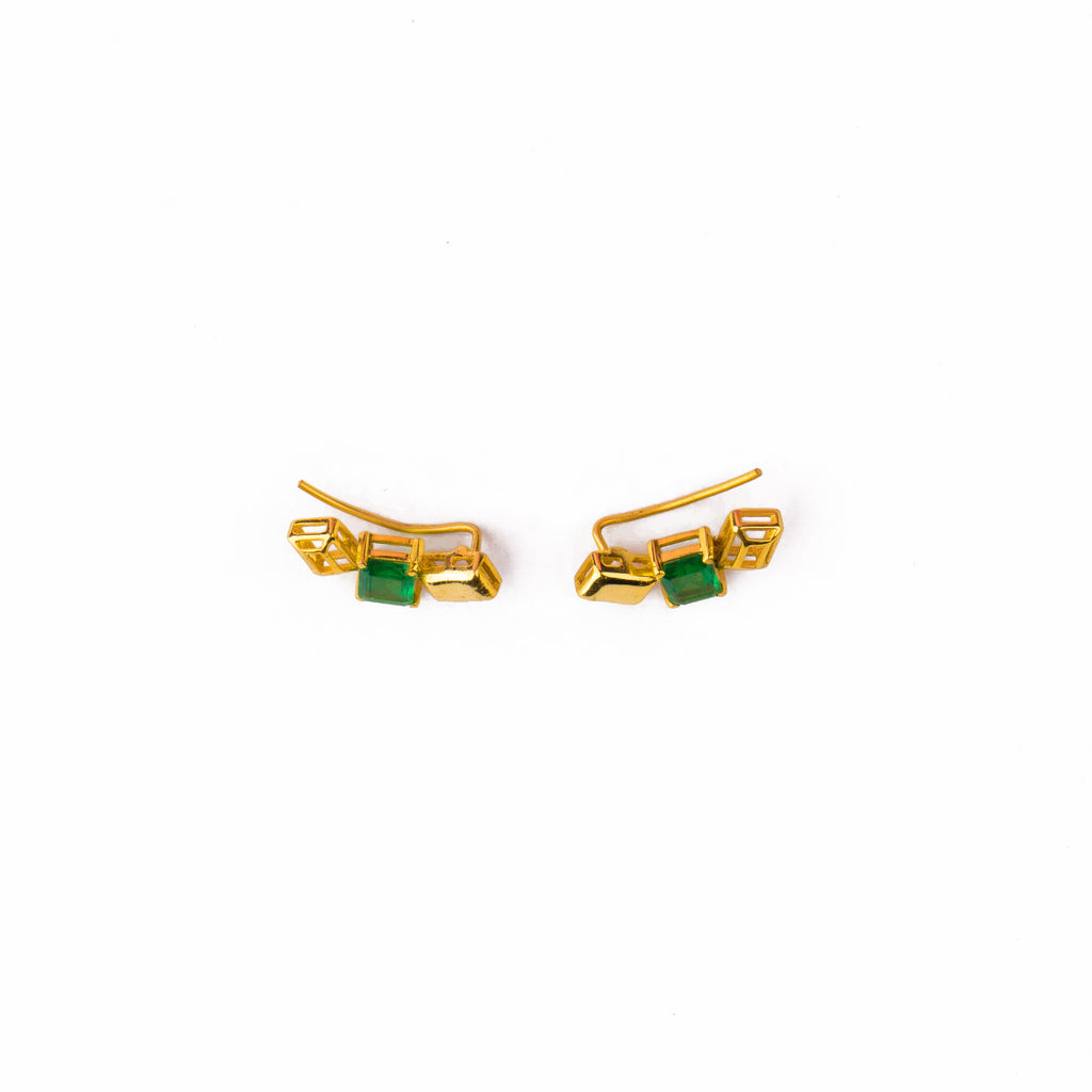 Emerald Brick Studs