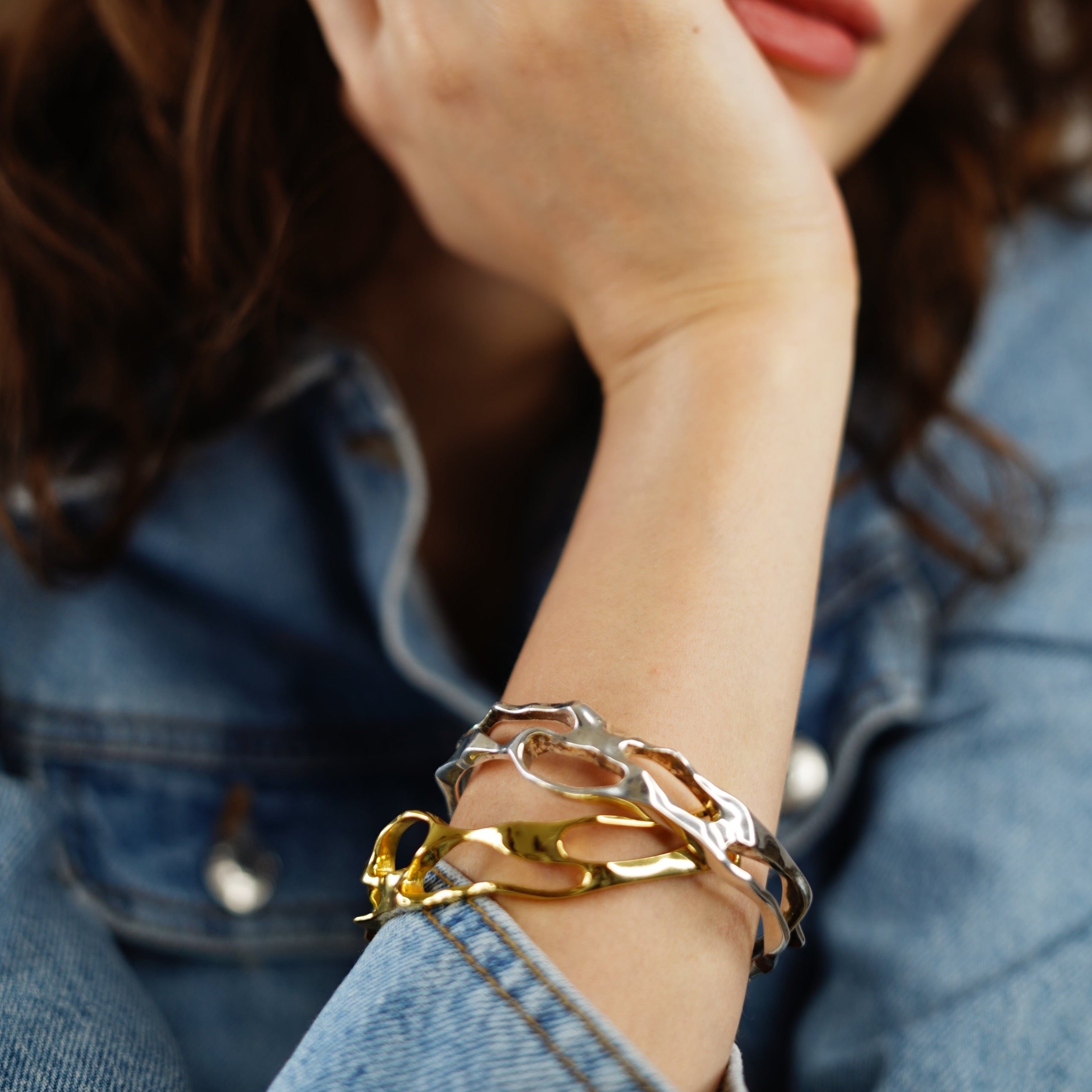 Molten Gold Bangle