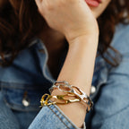 Molten Silver Bangle