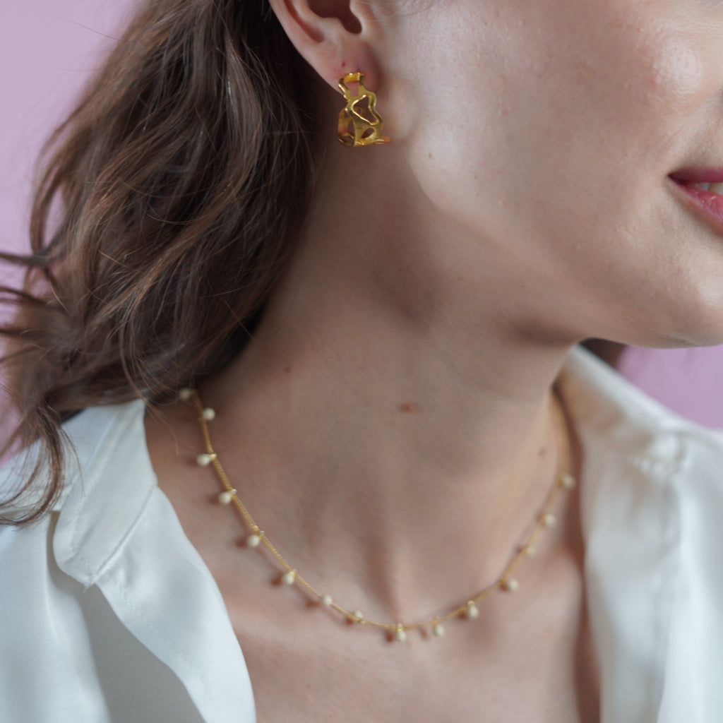 White Enamel Ball Chain
