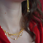 Linked Up Spike Pearl Necklace