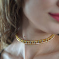 Mauve Grey Hashtag Choker