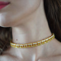 Olive Green Hashtag Choker
