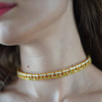 Olive Green Hashtag Choker