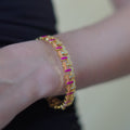 Pink Orange Hashtag Bangle