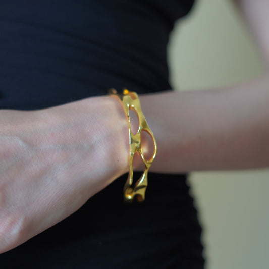 Molten Gold Bangle