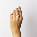 Faith (Imaan) Mother of Pearl Studded Ring