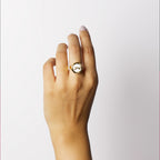 Faith (Imaan) Mother of Pearl Studded Ring